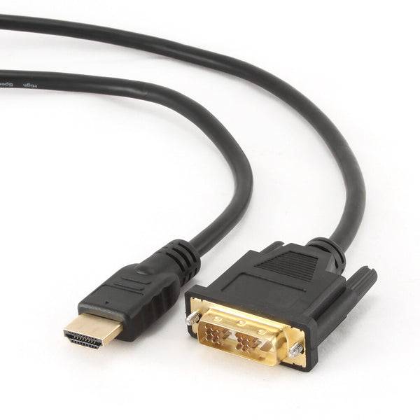 Gembird 3m, HDMI/DVI, M/M DVI-D Sort