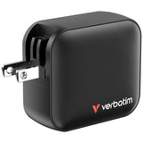 Verbatim GaN Charger 100W Universel Sort Vekselstrøm Hurtig opladning Indendørs