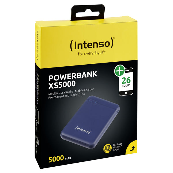 Intenso XS5000 Lithium polymer (LiPo) 5000 mAh Blå