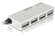 DeLOCK USB 2.0 external 4-port HUB 480 Mbit/s Hvid