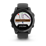 Garmin Fenix E 3,3 cm (1.3") AMOLED 47 mm Digital 416 x 416 pixel Berøringsskærm Sort Wi-Fi GPS (satellit)