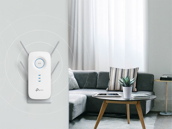 TP-Link RE650 netværk forlænger Netværkssender Hvid 10, 100, 1000 Mbit/s