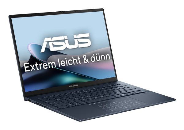 ASUS Zenbook 14 OLED UX3405CA-QL205W Intel Core Ultra 9 285H Laptop 35,6 cm (14") Berøringsskærm WUXGA 32 GB LPDDR5x-SDRAM 1 TB SSD Wi-Fi 7 (802.11be) Windows 11 Home Tysk Blå