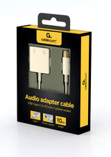 Gembird GMB Audio A-CM-3.5FP-01 kabel kønsskifter 4-pins 3.5 mm, USB Type-C USB type-C Hvid