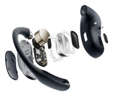 SHOKZ OpenFit Air Headset Trådløs Ørekrog Opkald/Musik/Sport/Hverdag Bluetooth Sort
