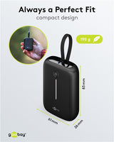 Goobay 76251 powerbank Lithium polymer (LiPo) 10000 mAh Sort