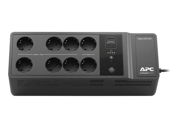 APC Back-UPS 650VA 230V 1 USB charging port - (Offline-) USV UPS-enhed Standby (offline) 0,65 kVA 400 W 8 AC stikkontakt(er)