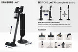 Samsung VS28C9784QK 2-i-1 stangstøvsuger Batteri Dry Poseløs 1200, 730 Sort