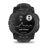 Garmin Instinct 3,05 cm (1.2") AMOLED 45 mm Digital 390 x 390 pixel Berøringsskærm Sort GPS (satellit)