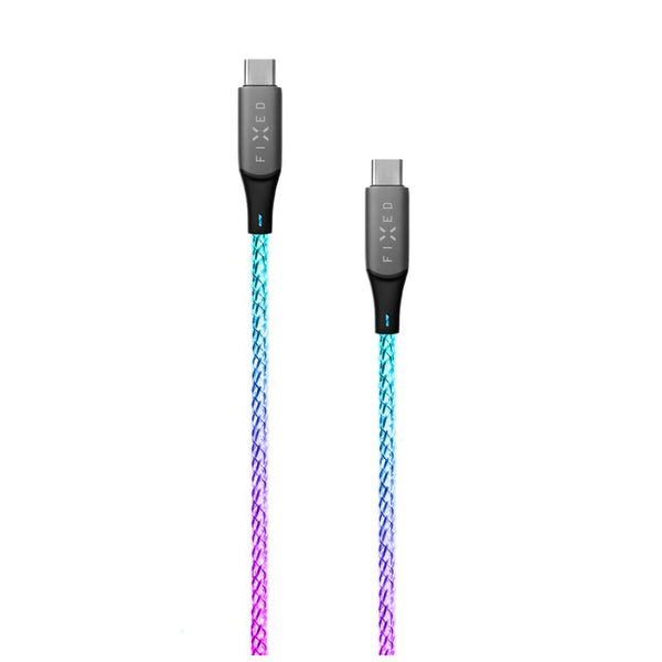 FIXED FIXDLED-CC-RA USB-kabel 1,2 m USB C 60 W Flerfarvet