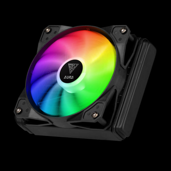GAMDIAS AURA GL120 Processor Væskekølingssæt 12 cm Sort 1 stk