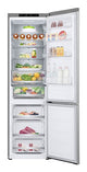LG GBV5240CPY kombi-køleskab Fritstående 387 L Sølv