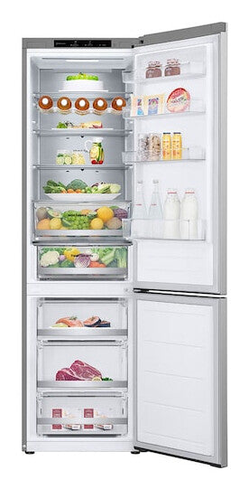 LG GBV5240CPY kombi-køleskab Fritstående 387 L Sølv