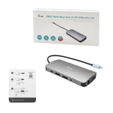 i-tec Metal C31NANODOCKPROPD dockingstation Ledningsført USB 3.2 Gen 1 (3.1 Gen 1) Type-C Sølv