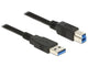 DeLOCK 85069 USB-kabel USB 3.2 Gen 1 (3.1 Gen 1) 3 m USB A USB B 5 Gbit/sek. Sort
