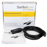 StarTech.com USB3LINK USB-kabel USB 3.2 Gen 1 (3.1 Gen 1) 1,8 m USB A 5 Gbit/sek. Sort