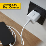 Intenso POWER ADAPTER USB-C/7802012 Universel Hvid Vekselstrøm Hurtig opladning Indendørs