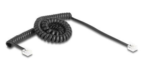 DeLOCK 90224 telefonkabel 3 m Sort