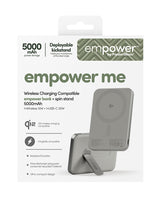 PanzerGlass empower™ by ® empower™ Bank m. Spin Stand | 5000mAh | Titanium