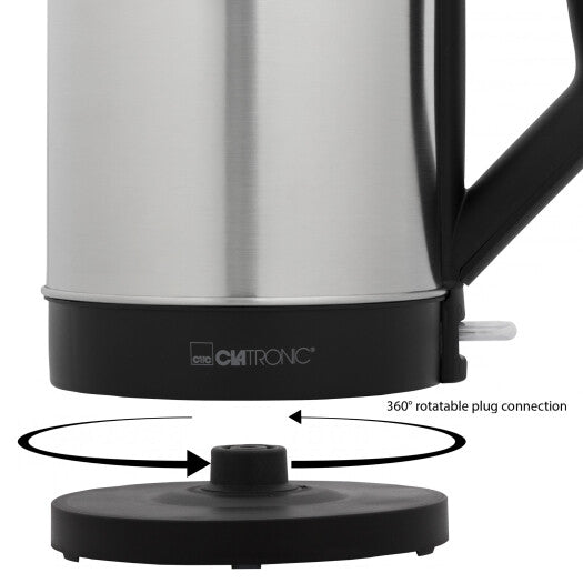 Clatronic WKS 3692 elkedel 1,5 L 2200 W Sort, Rustfrit stål