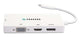 Prokord UTC-DPUHDV USB grafisk adapter 3840 x 2160 pixel Hvid