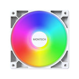 Montech GF120 PWM Computerkabinet Blæsermodul 12 cm Hvid 1 stk