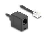 DeLOCK 90230 telefonkabel 1 m Sort