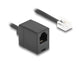 DeLOCK 90230 telefonkabel 1 m Sort