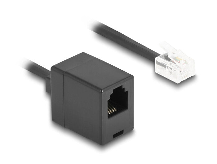 DeLOCK 90230 telefonkabel 1 m Sort
