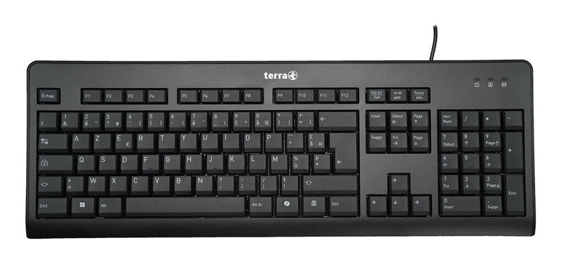 TERRA 1500 tastatur Mus inkluderet Kontor USB QWERTZ Fransk Sort