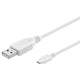 Goobay USB 2.0 A/micro-B 3m USB-kabel USB A Micro-USB B Hvid