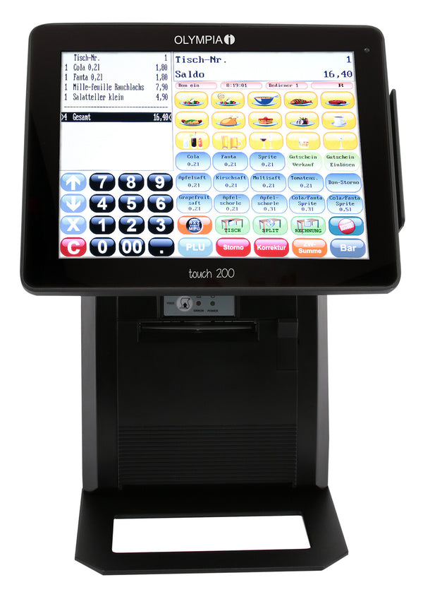Olympia Touch 200 TSE All-in-One 24,6 cm (9.7") Berøringsskærm Sort