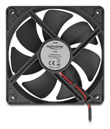 DeLOCK 67292 Computerkølesystem Computerkabinet Ventilator 12 cm Sort 1 stk