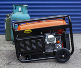Extralink EX.30363 motor-generator 2800 W 15 L Naturgas, Flydende petroliumsgas (LPG), Benzin Sort, Orange