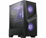 MSI MAG Forge 100M Midi Tower Sort, Transparent