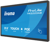iiyama TW2223AS-B3P skilte display Interaktivt fladpanel 54,6 cm (21.5") Wi-Fi 450 cd/m² Fuld HD Sort Berøringsskærm Indbygget processer Android 24/7
