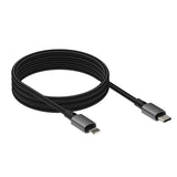 Vision TC 1MLTGMAG/BL Lightning kabel 1 m Sort