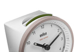 Braun BC07 Quartz alarmur Lyserød, Hvid