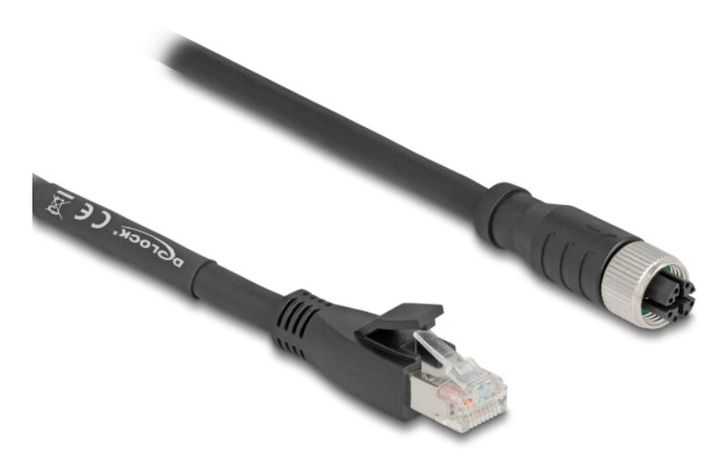 DeLOCK 80590 netværkskabel Sort 2 m Cat5e S/FTP (S-STP)