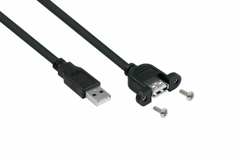 Kabelmeister UK20P-AEA-010S USB-kabel USB 2.0 1 m USB A 0,48 Gbit/sek. Sort
