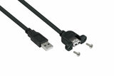 Kabelmeister UK20P-AEA-020S USB-kabel USB 2.0 2 m USB A 0,48 Gbit/sek. Sort
