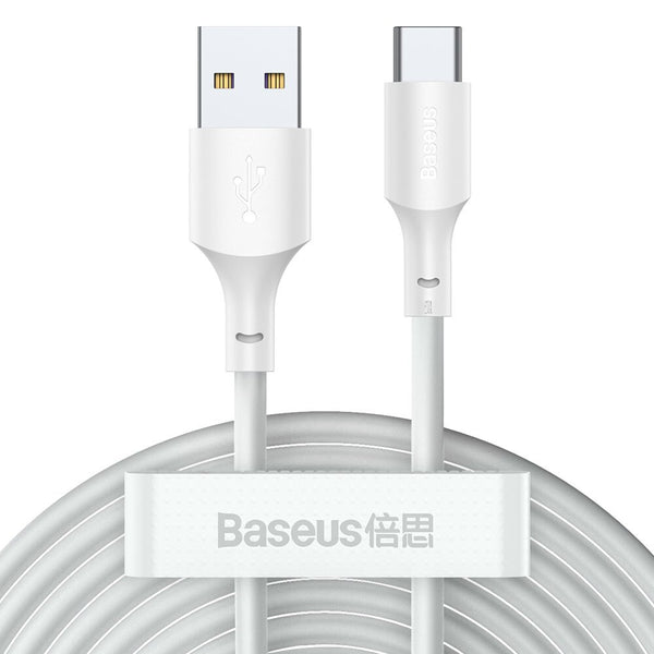 Baseus TZCATZJ-02 USB-kabel 1,5 m USB A USB C 0,48 Gbit/sek. Hvid