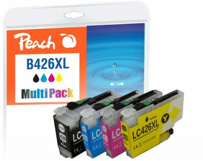 Peach PI500-395 blækpatron 4 stk Kompatibel Højt (XL) udbytte Sort, Blå, Magenta, Gul
