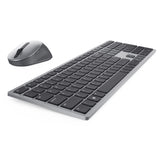 DELL KM7321W tastatur Mus inkluderet Kontor RF trådløs + Bluetooth QWERTZ Tysk Grå, Titanium