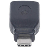 Manhattan 354646 kabel kønsskifter USB C USB A Sort