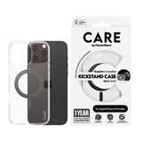 PanzerGlass CARE™ by ® Case Transparent m. Sort Kickstand & MagSafe iPhone 16 Pro Max