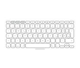 Logitech 920-013005 tastatur til mobil enhed QWERTZ Tysk Bluetooth Hvid