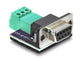 DeLOCK 91293 kabel kønsskifter D-Sub 9 3 pin terminal block Sort