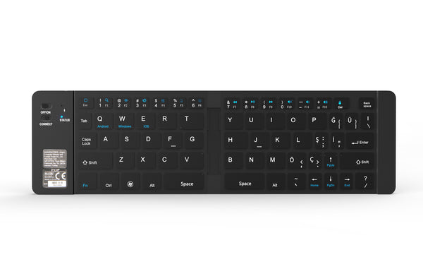 Inca IBK-579BT tastatur Hjem Bluetooth Metallic, Sølv