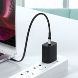 DUDAO L10C USB-C to 23cm. - Digital/Daten USB-kabel 0,23 m USB C 100 W Sort, Grå